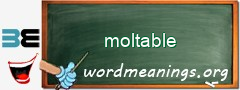WordMeaning blackboard for moltable